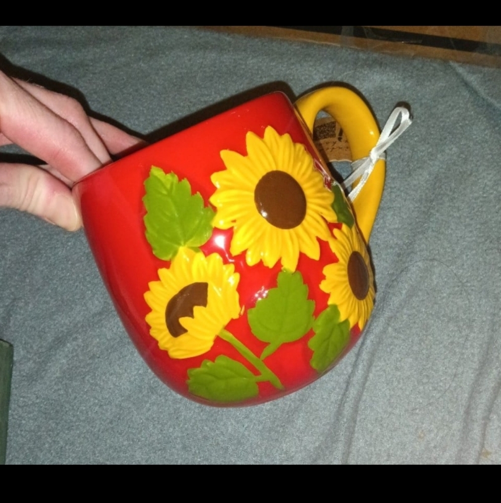 NWT LANG Sunflower Coffee Tea Cup🌻